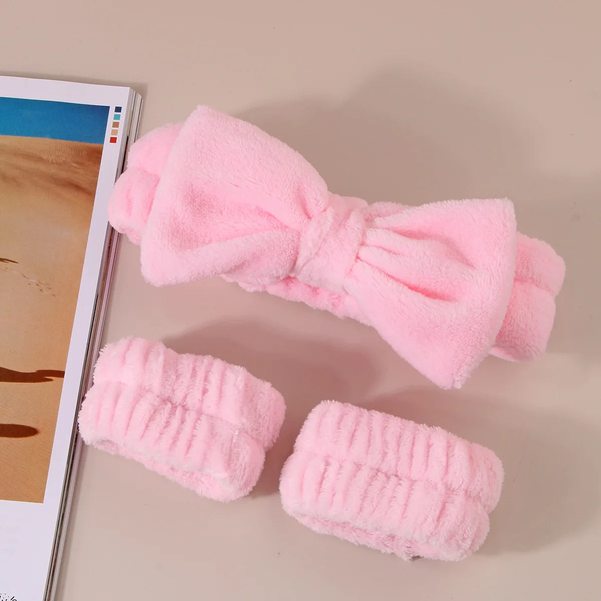 GlowGuard™ Skincare Headband + Wristband Set