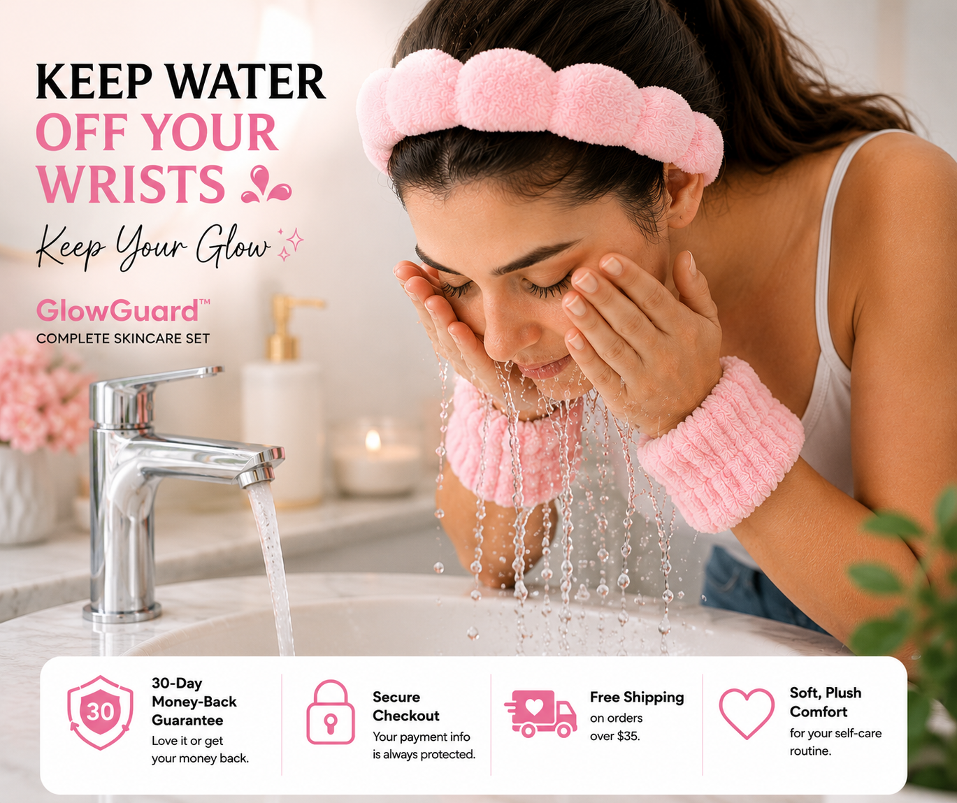 GlowGuard™ No More Wet Wrists Spa Set 👑